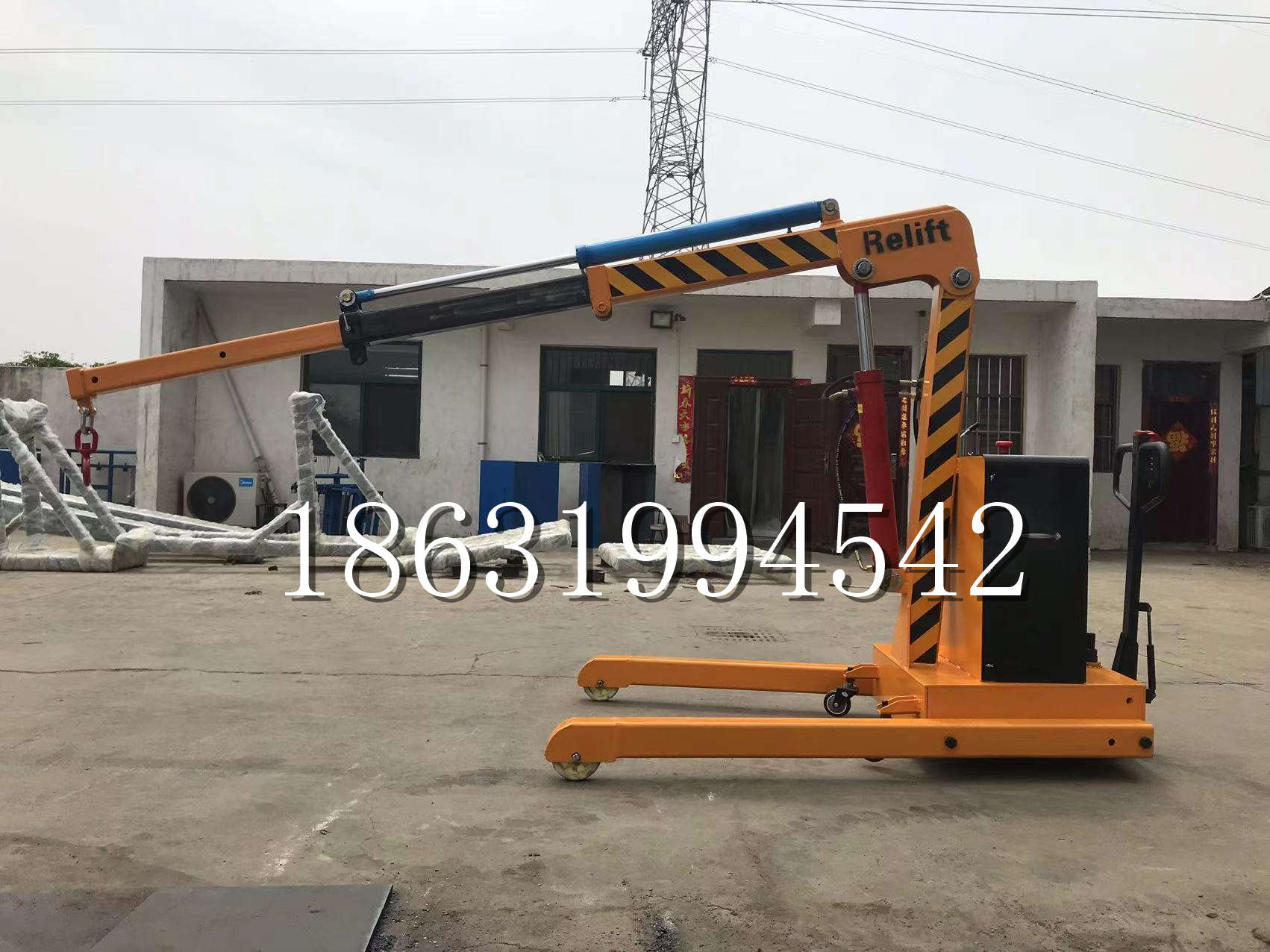 黑山县久征定做3吨三轮随车吊 农用园林绿化移树吊 平板工程用小吊机